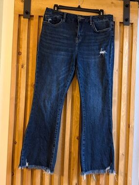 Mica Dark Blue Distressed Jeans